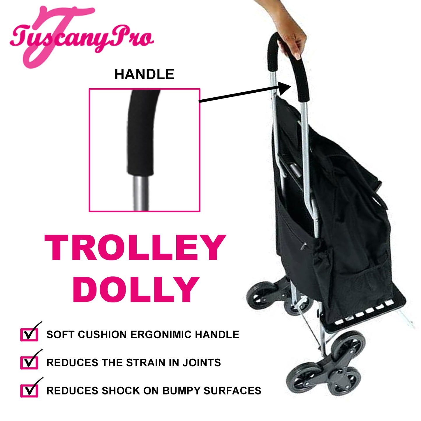 Trolley Cart with Staircase Climber