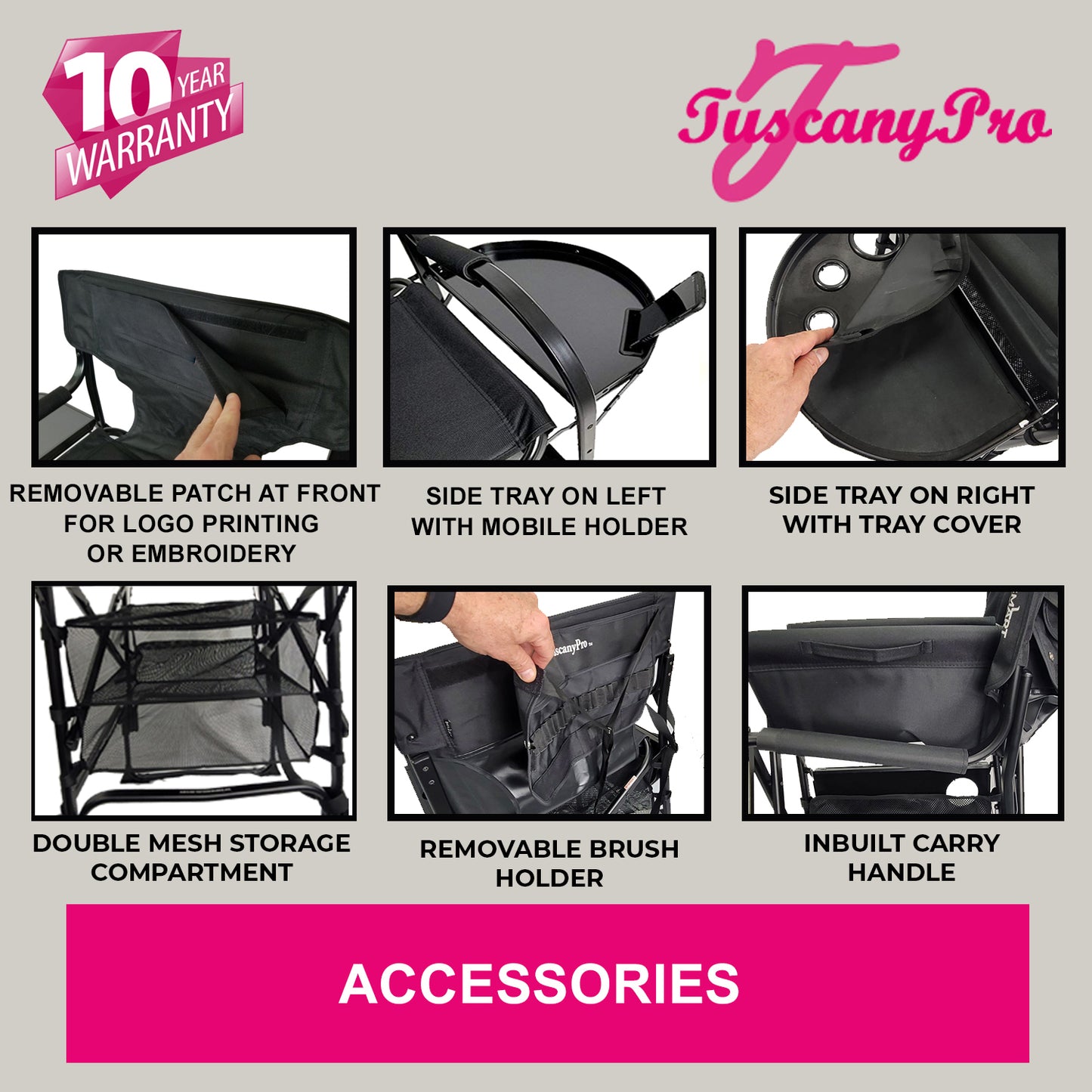 Adjustable Height Chair - Makeup & Hairstylist Chair