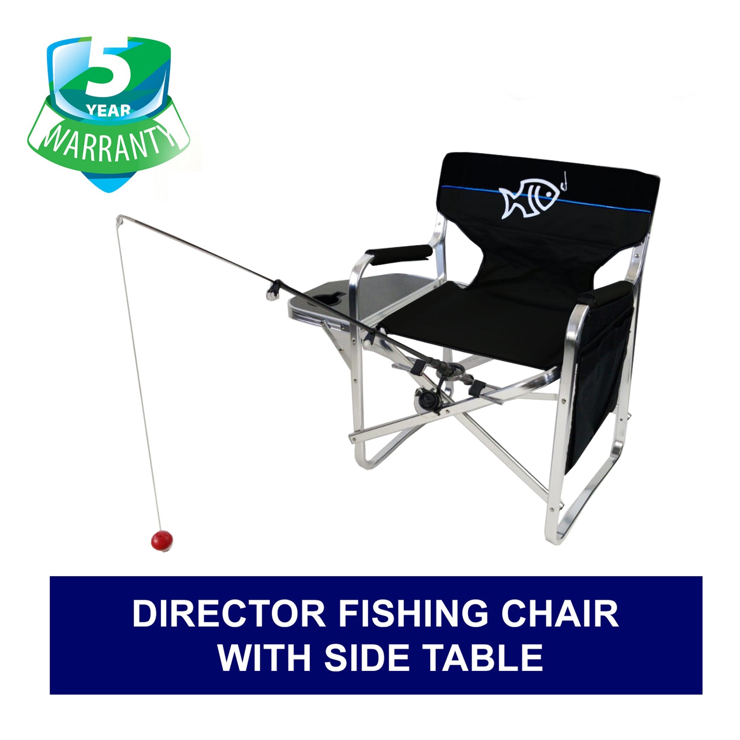 Director Fishing Chair with Rod Holder