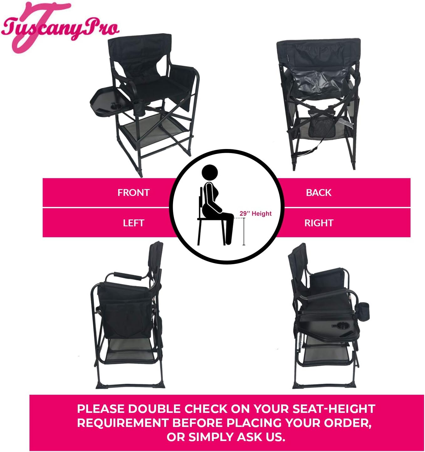 Big Daddy Director Chair - 29" Seat Height