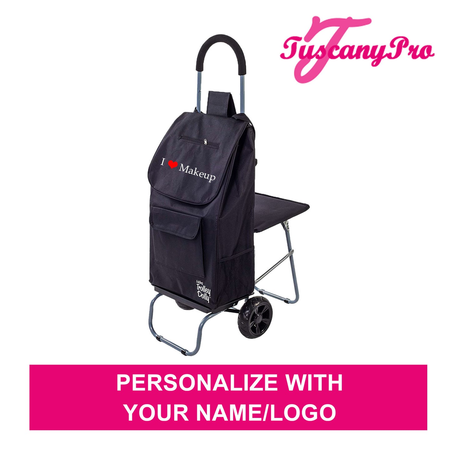 Trolley Cart with Folding Chair