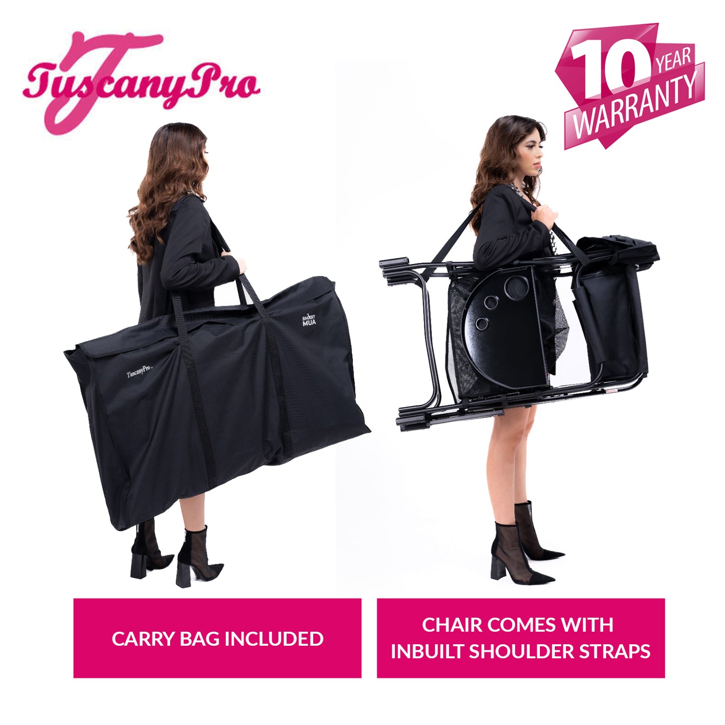 Adjustable Height Chair - Makeup & Hairstylist Chair