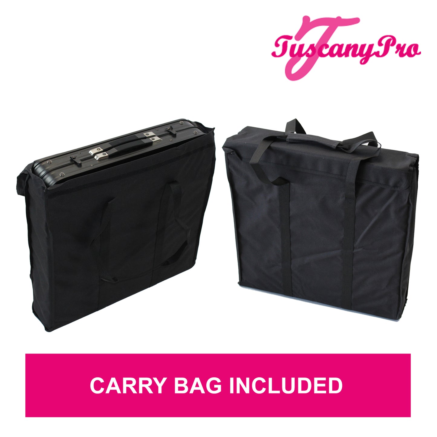 Bartenders & Caterers Table - Foldable Suitcase Style Table with Two Folding Side Trays