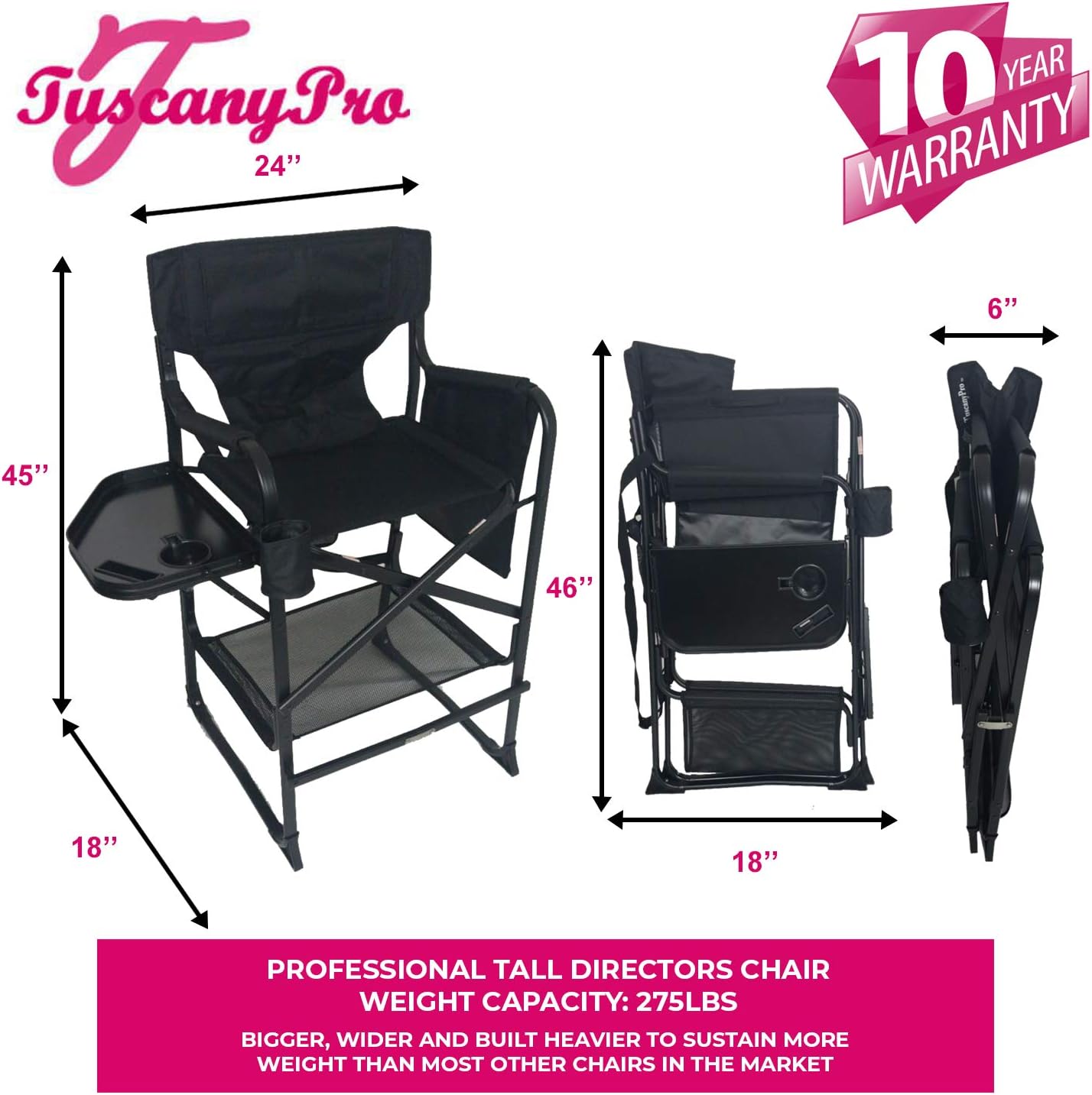 Big Daddy Director Chair - 29" Seat Height