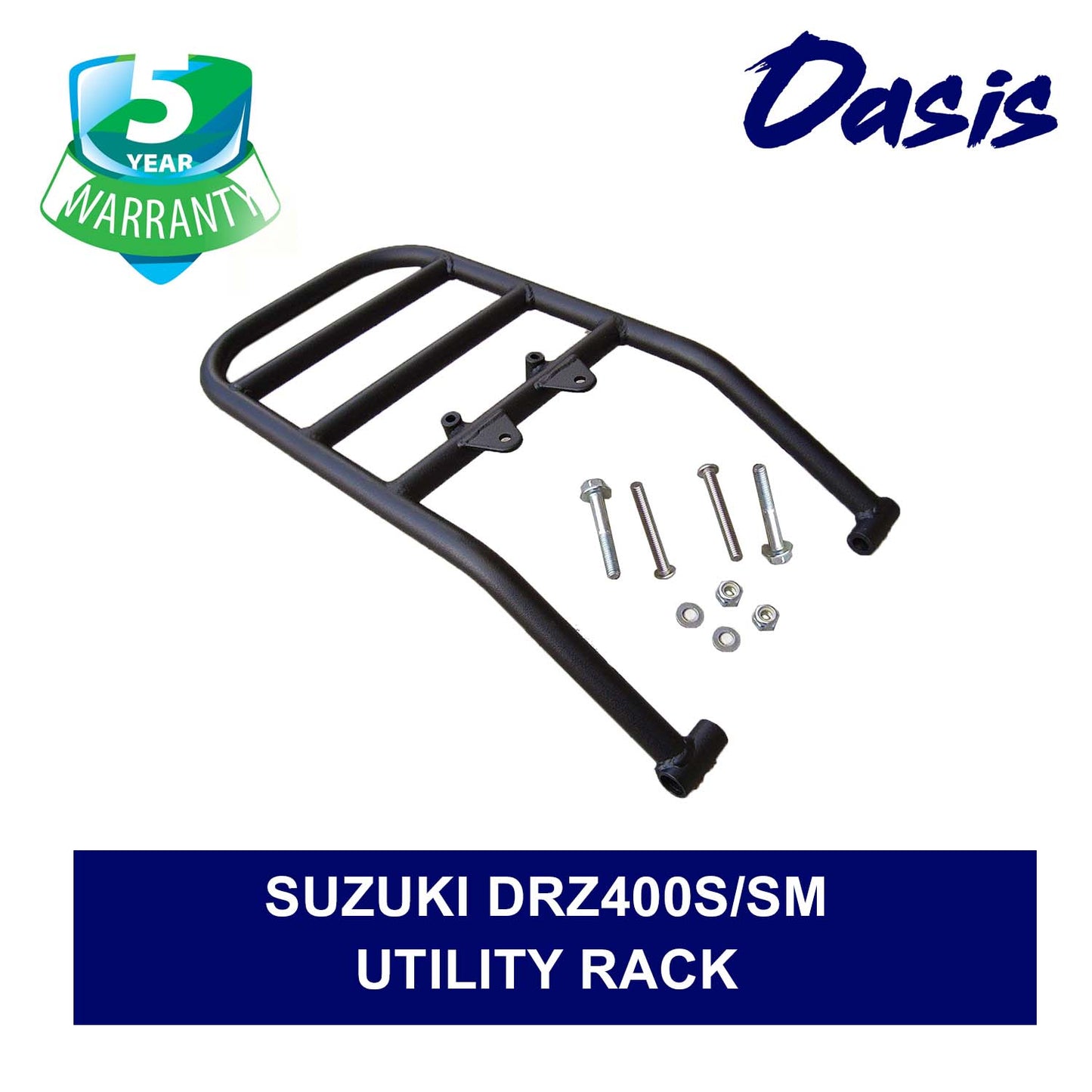 Rear Luggage Utility Rack - Compatible with Suzuki DRZ400S/SM (2000-2019)