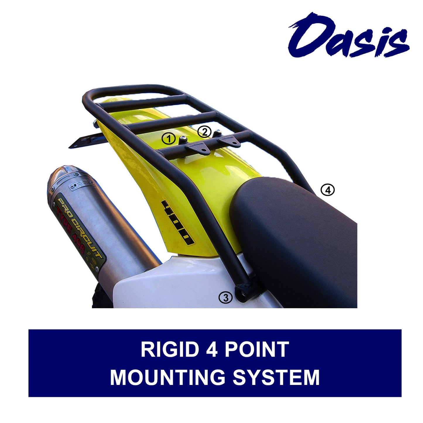 Rear Luggage Utility Rack - Compatible with Suzuki DRZ400S/SM (2000-2019)