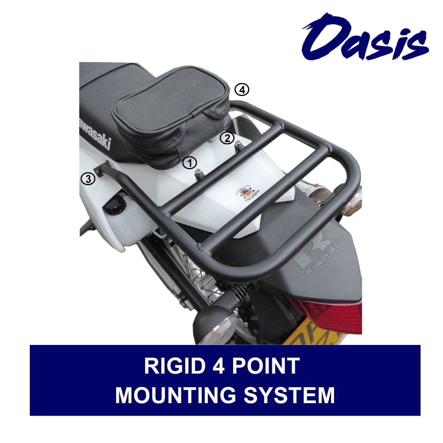 Rear Luggage Utility Rack - Compatible with Kawasaki KLX250S, SF (2008-2025)